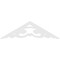 Ekena Millwork Pitch Preston Architectural Grade PVC Gable Pediment, 48"W x 14"H x 1"P (7/12) GPP048X014X100PRE - alternate 2